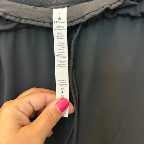 NEW Lululemon Keep Moving Pant 7/8 High-Rise Graphite Grey SZ 8 - Picture 6 of 9